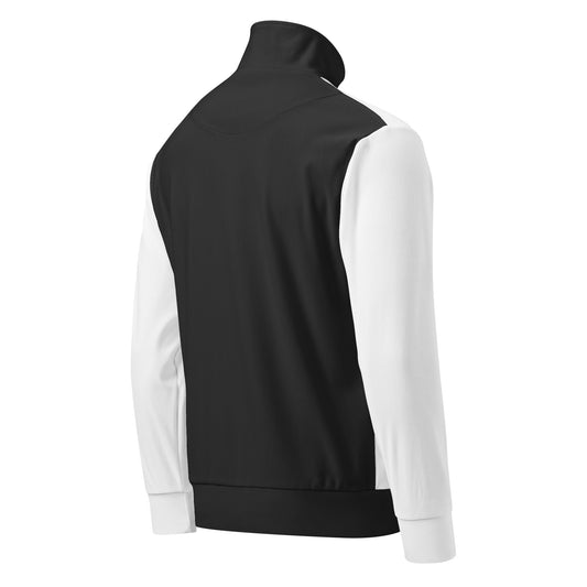 S P C L . Unisex track jacket WHITE/BLACK