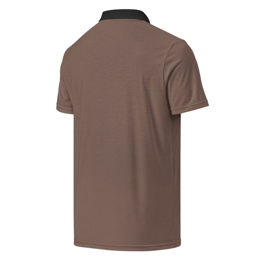 S P C L . Men’s slim fit polo BROWN