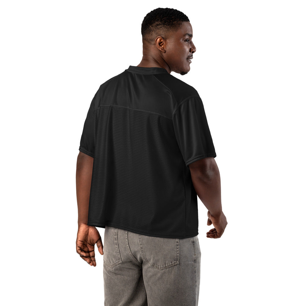 S P C L . Boxy football jersey BLACK
