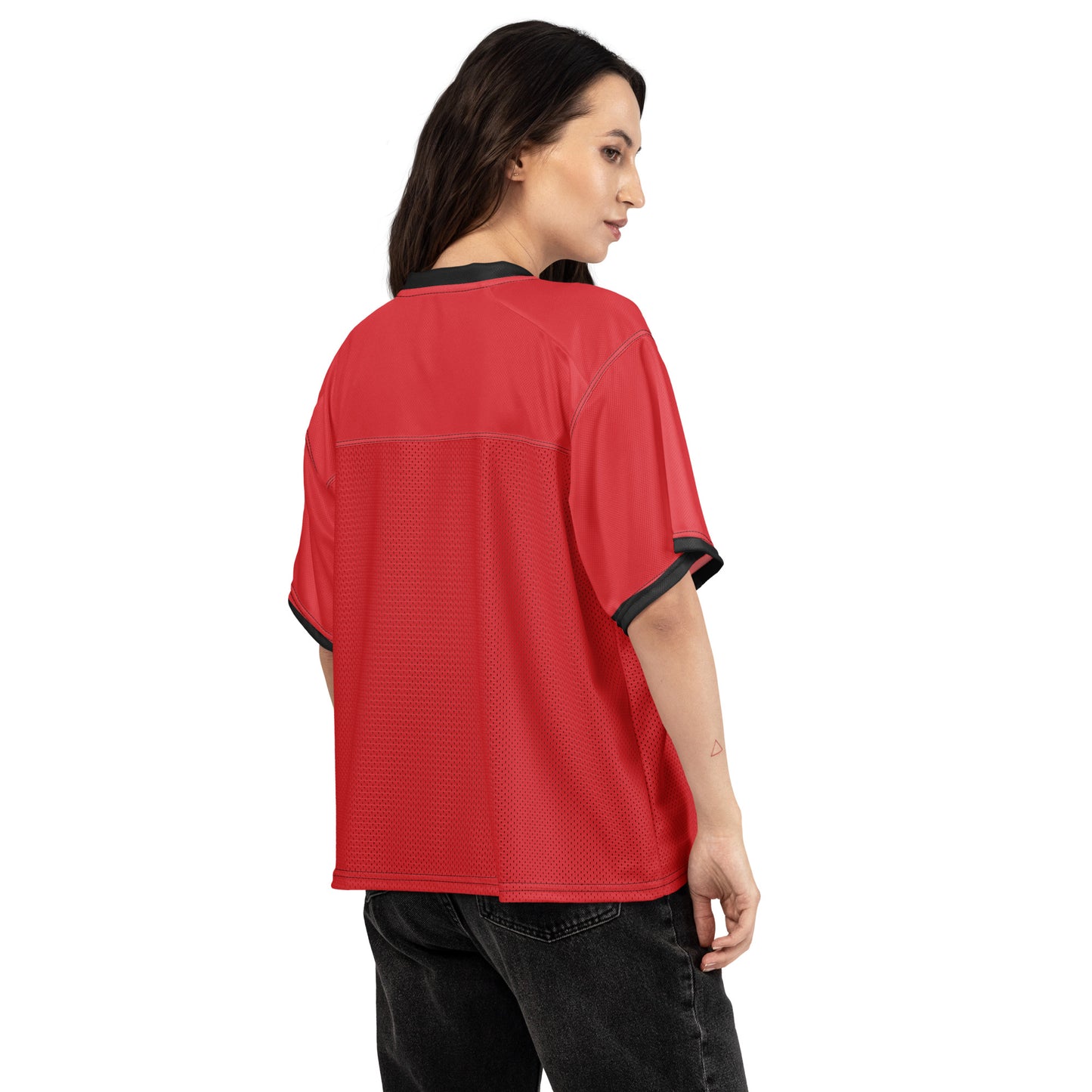S P C L . Boxy football jersey RED/BLACK