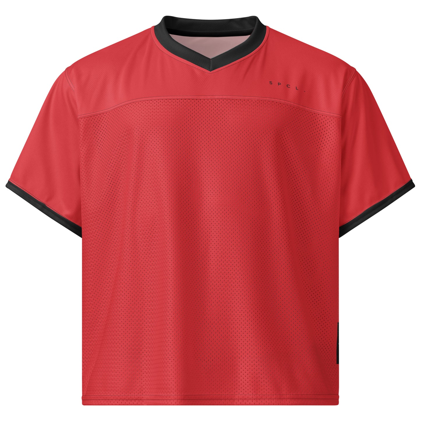 S P C L . Boxy football jersey RED/BLACK