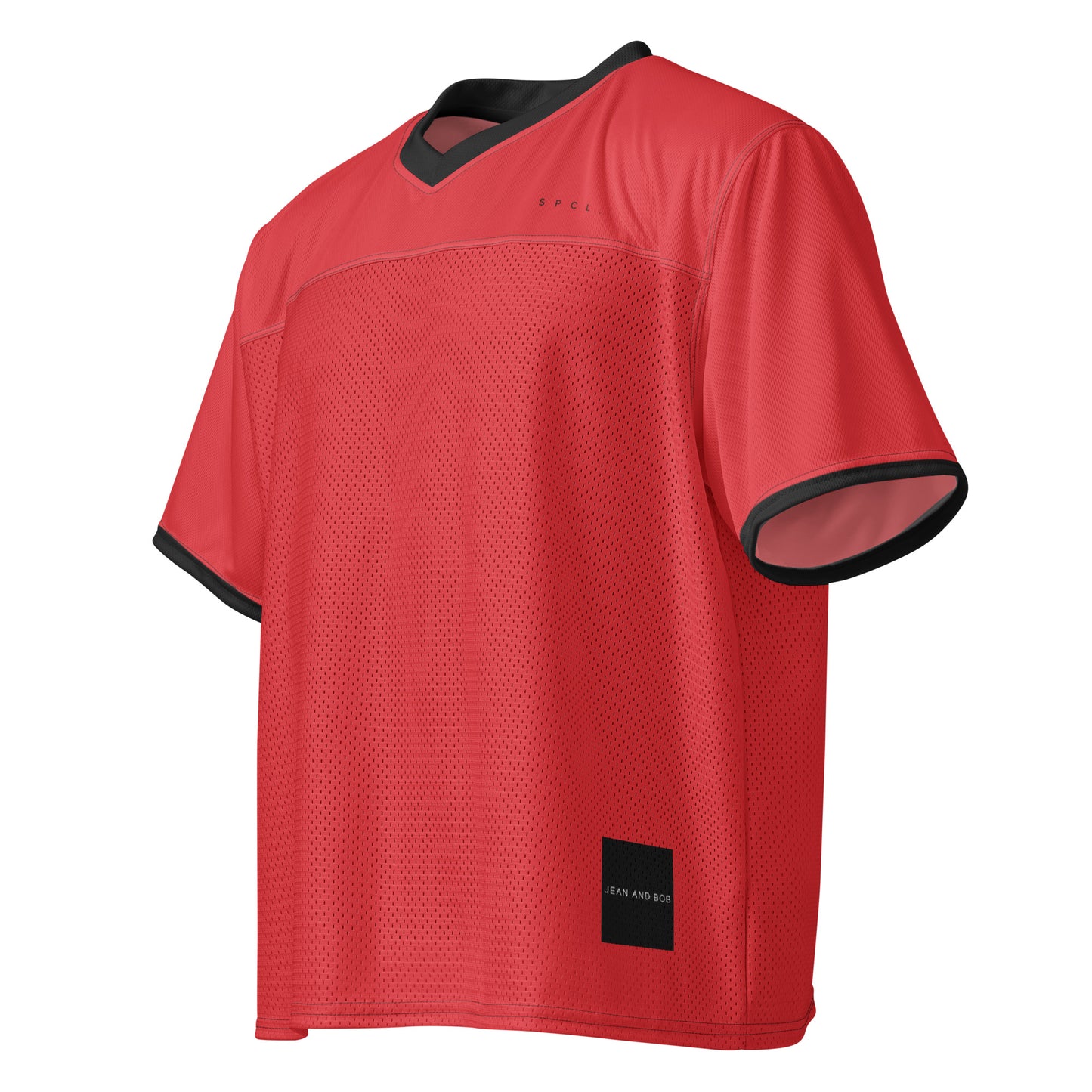 S P C L . Boxy football jersey RED/BLACK