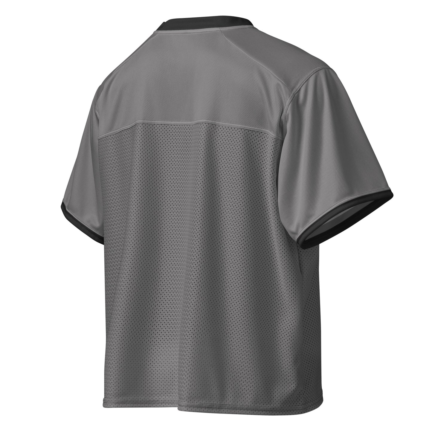 S P C L . Boxy football jersey GREY/BLACK