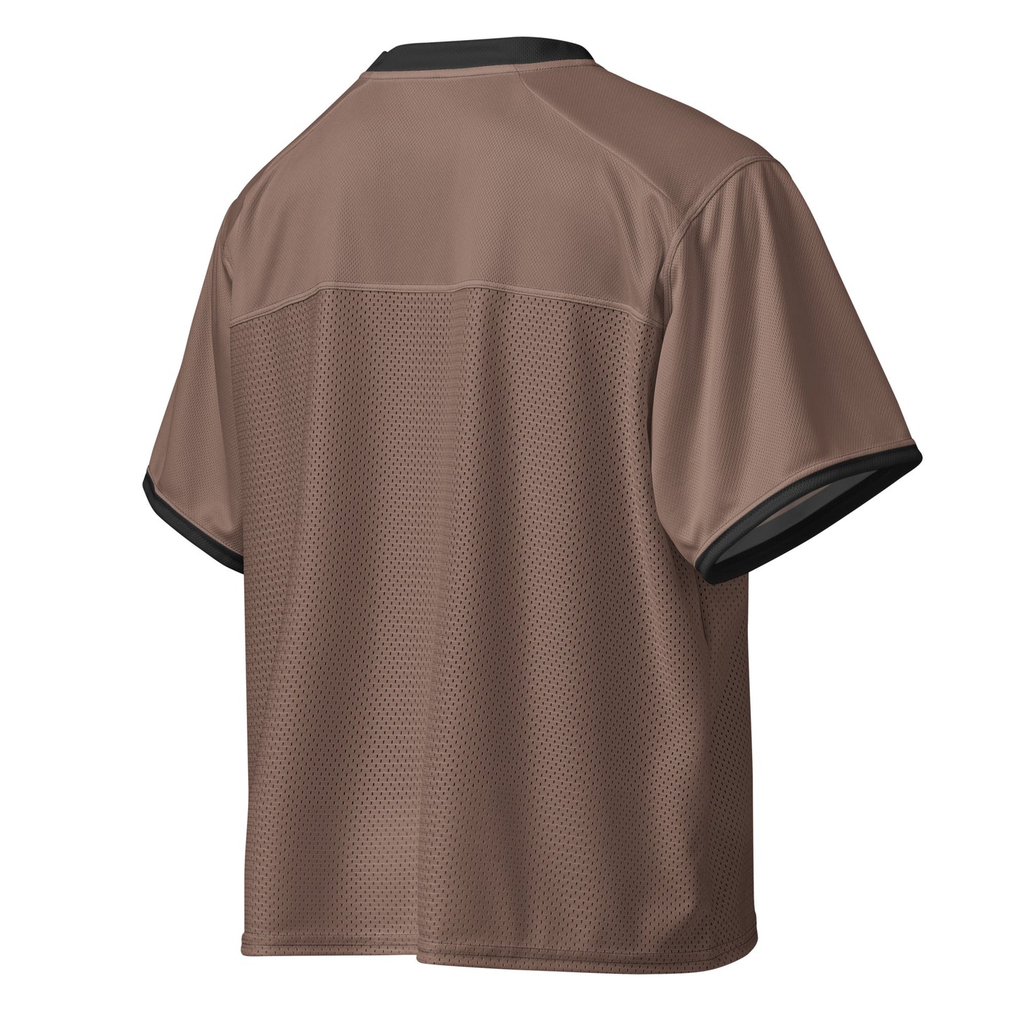 S P C L . Boxy football jersey BROWN/BLACK