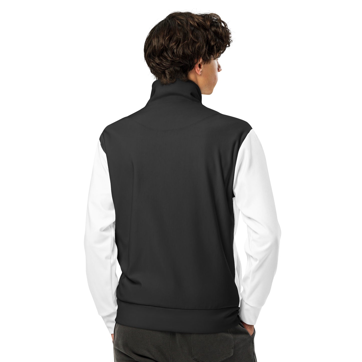 S P C L . Unisex track jacket WHITE/BLACK