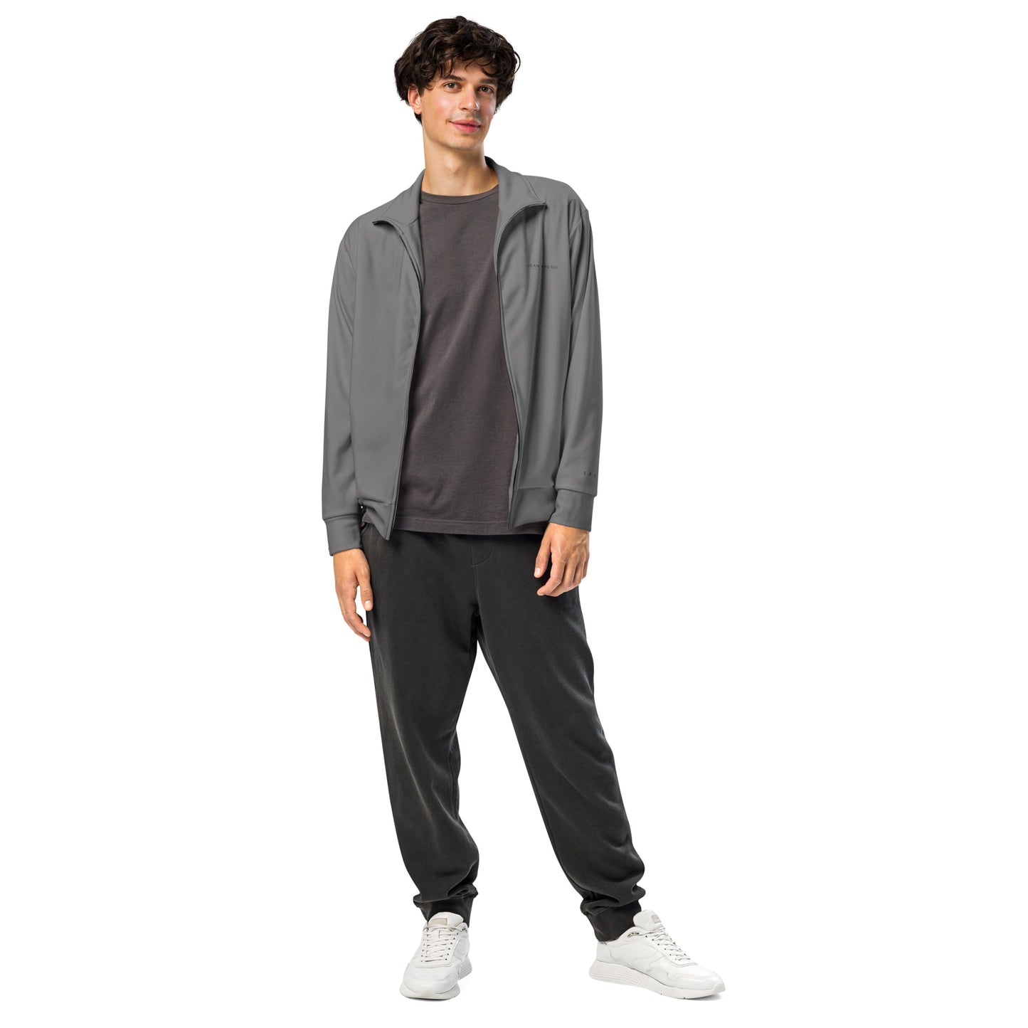 S P C L . Unisex track jacket GREY/BLACK NEW