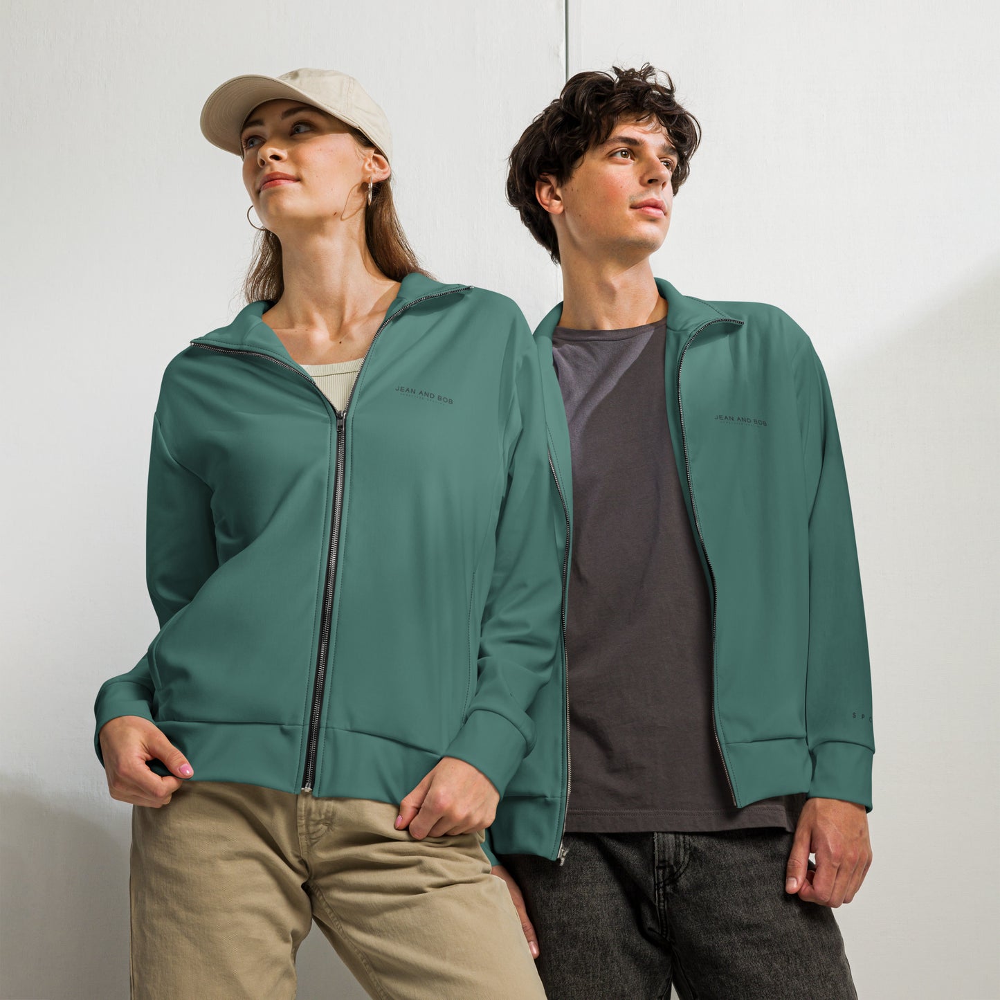 S P C L . Unisex track jacket GREEN/BLACK NEW