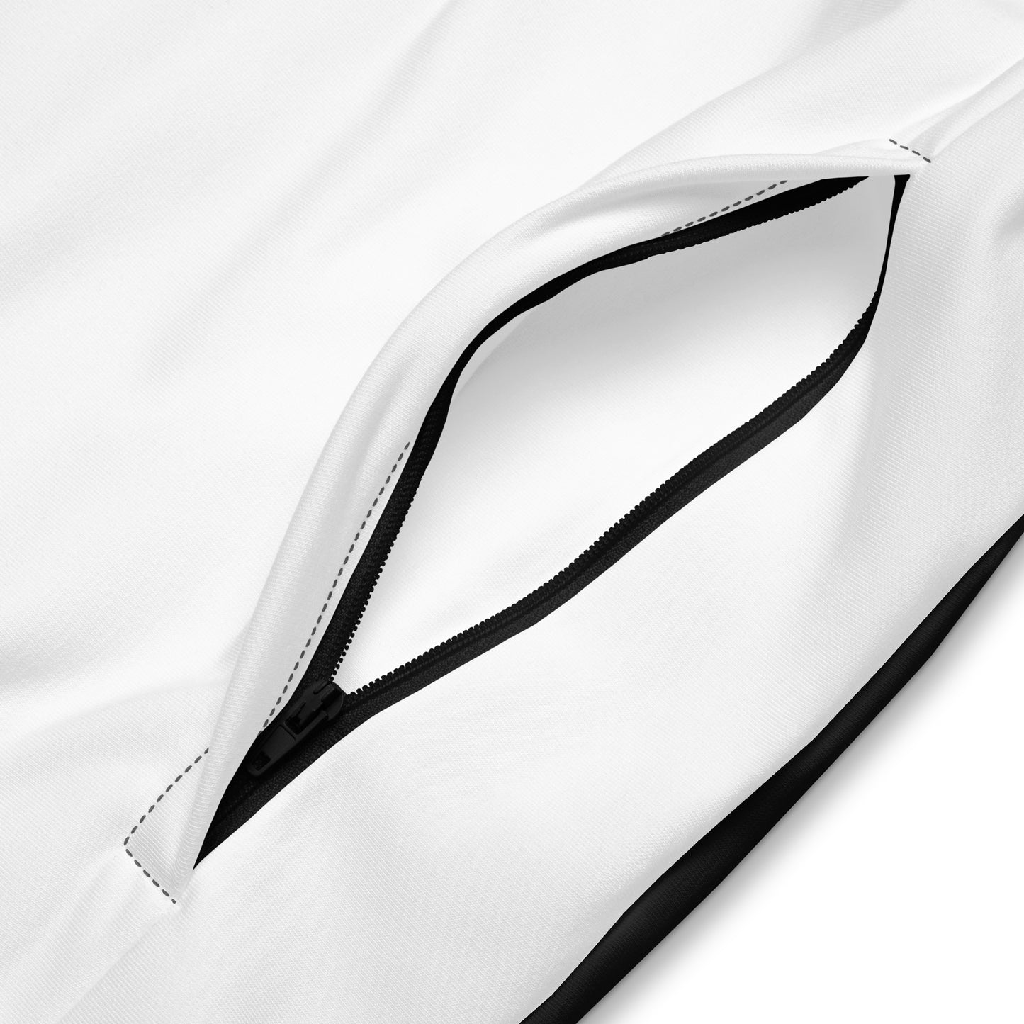 S P C L . Unisex track jacket WHITE/BLACK