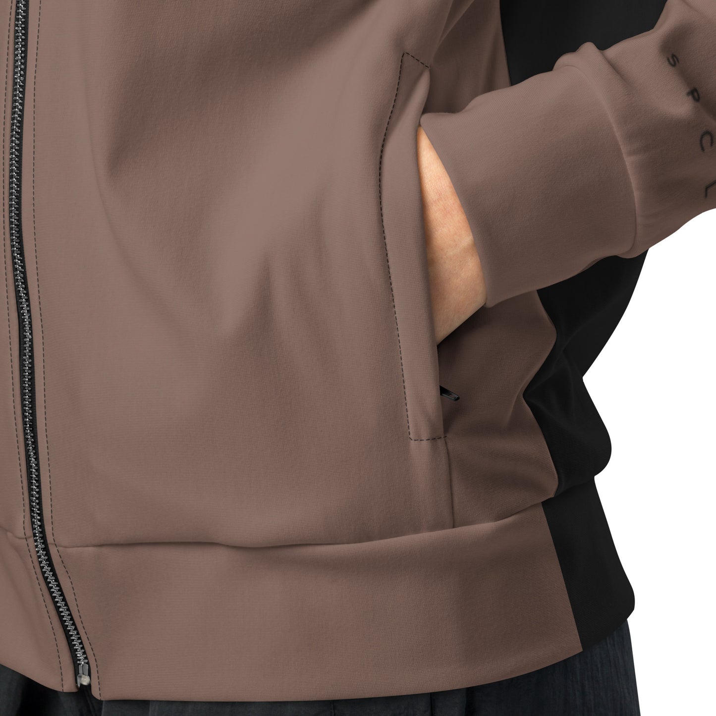 S P C L . Unisex track jacket BROWN/BLACK NEW