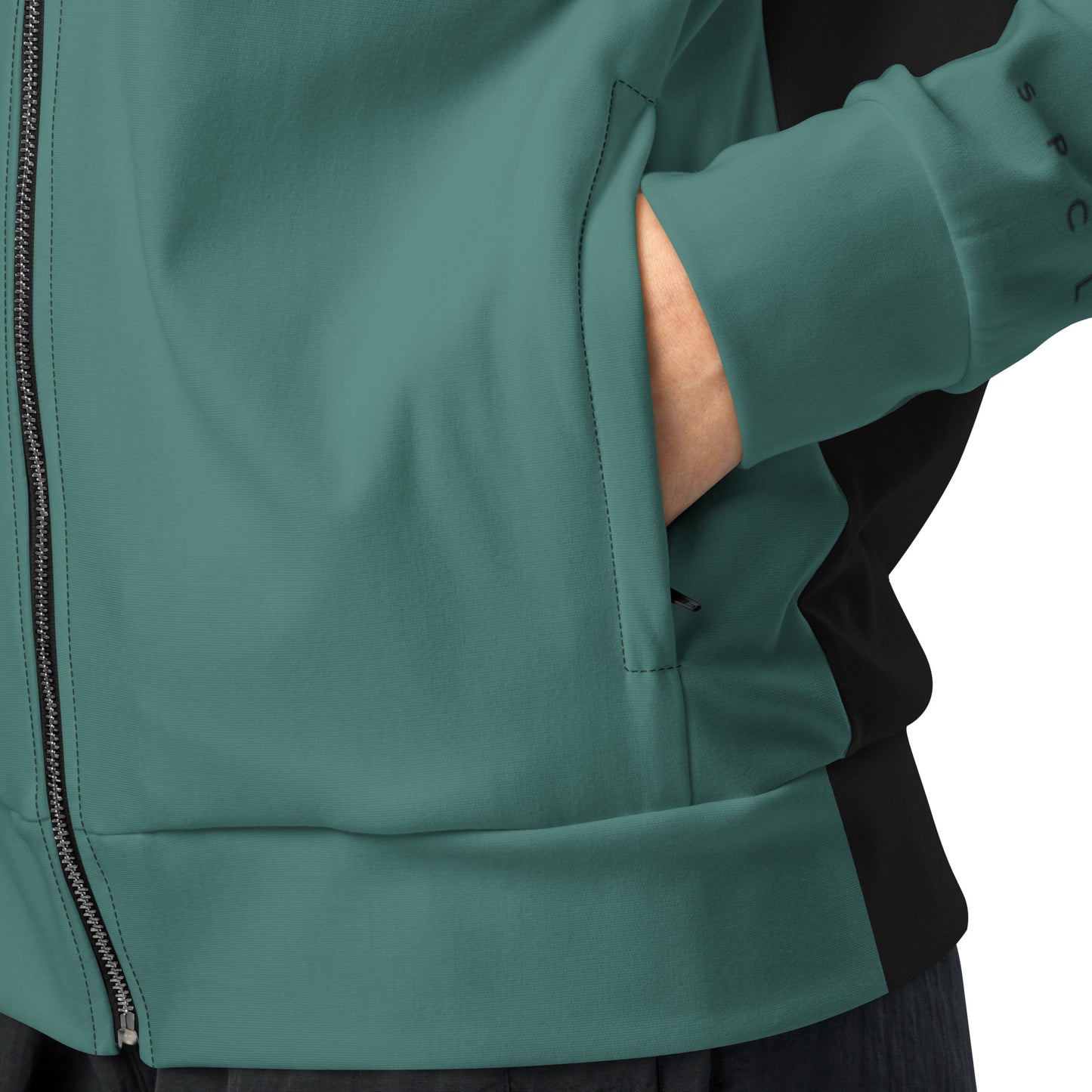 S P C L . Unisex track jacket GREEN/BLACK NEW