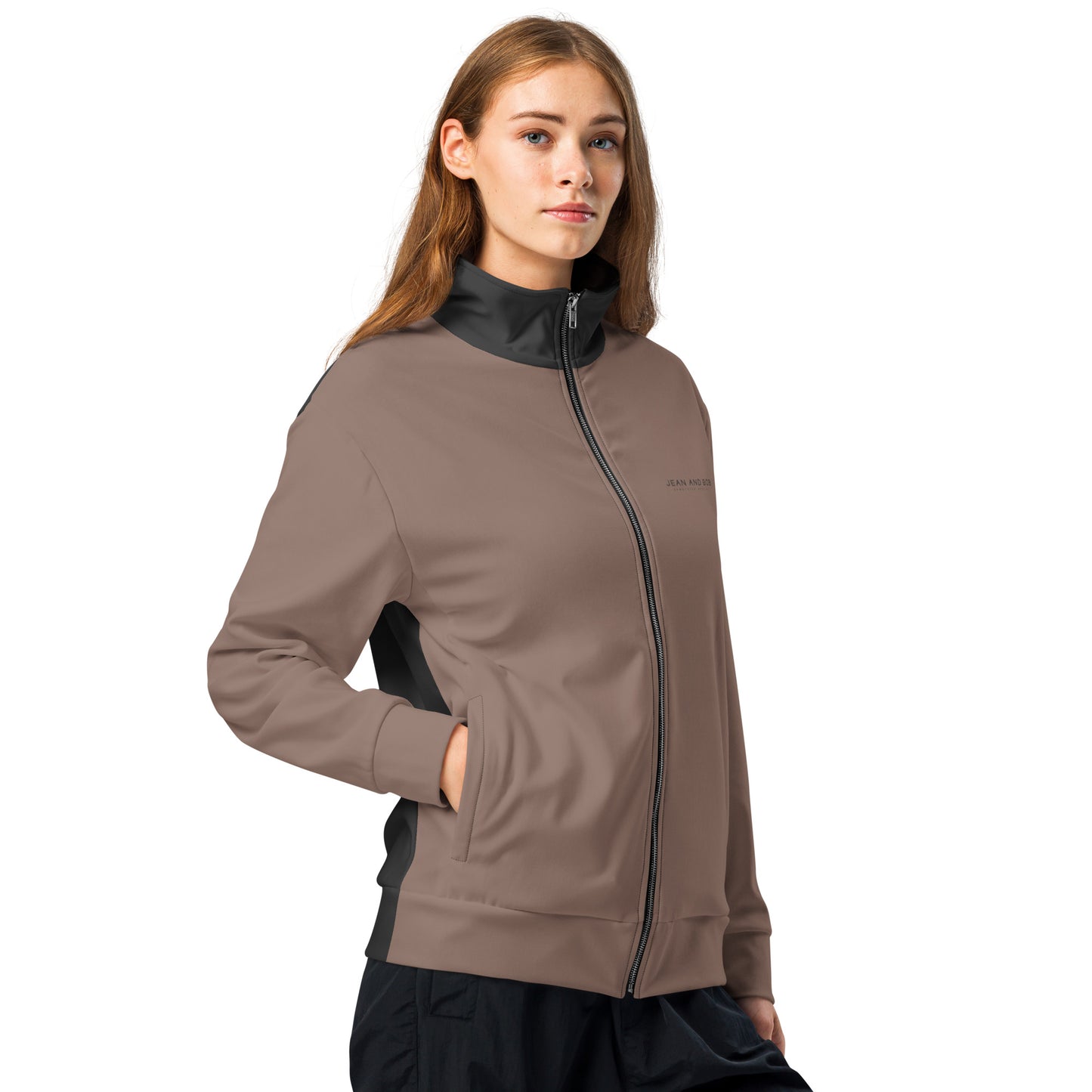 S P C L . Unisex track jacket BROWN/BLACK NEW