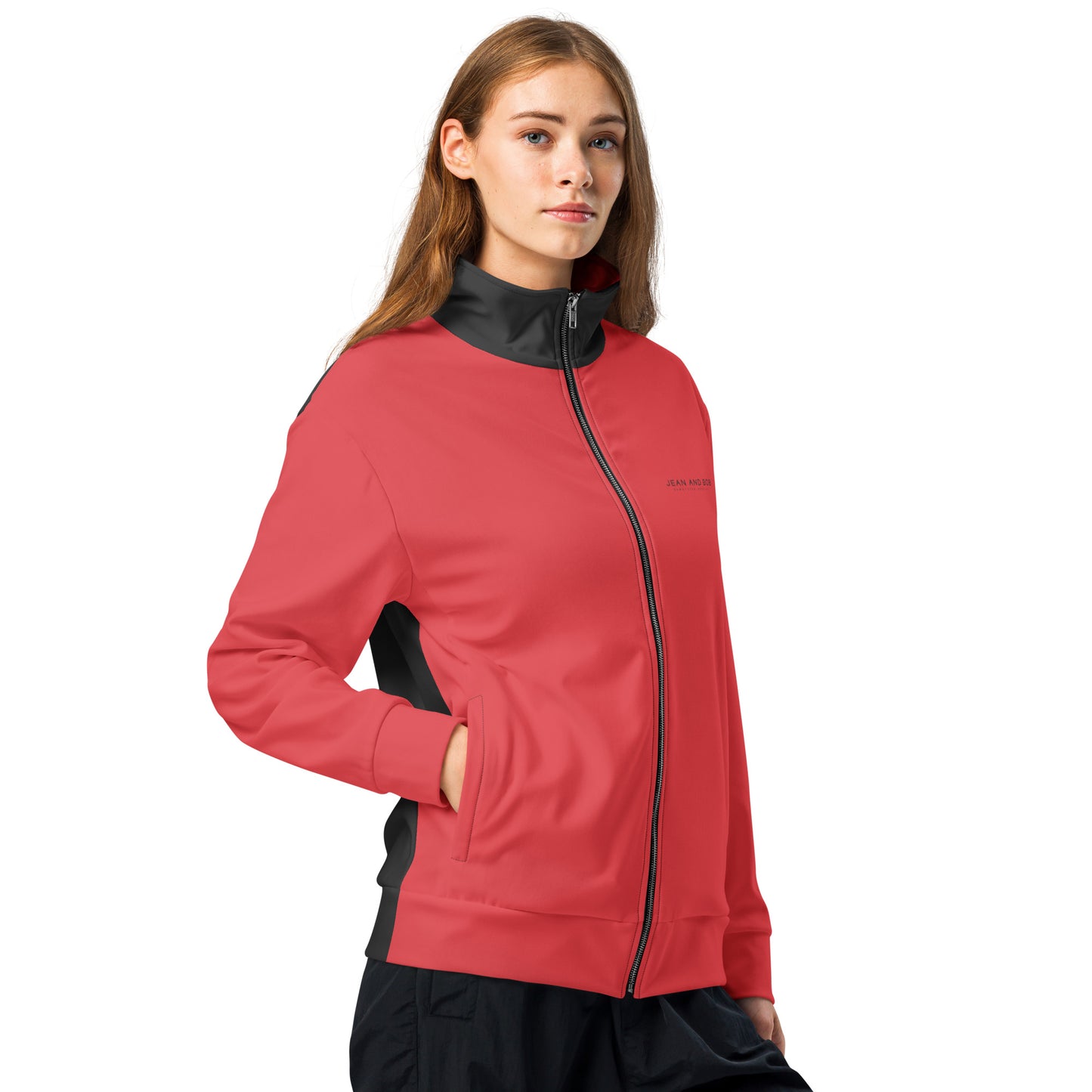 S P C L . Unisex track jacket RED/BLACK NEW