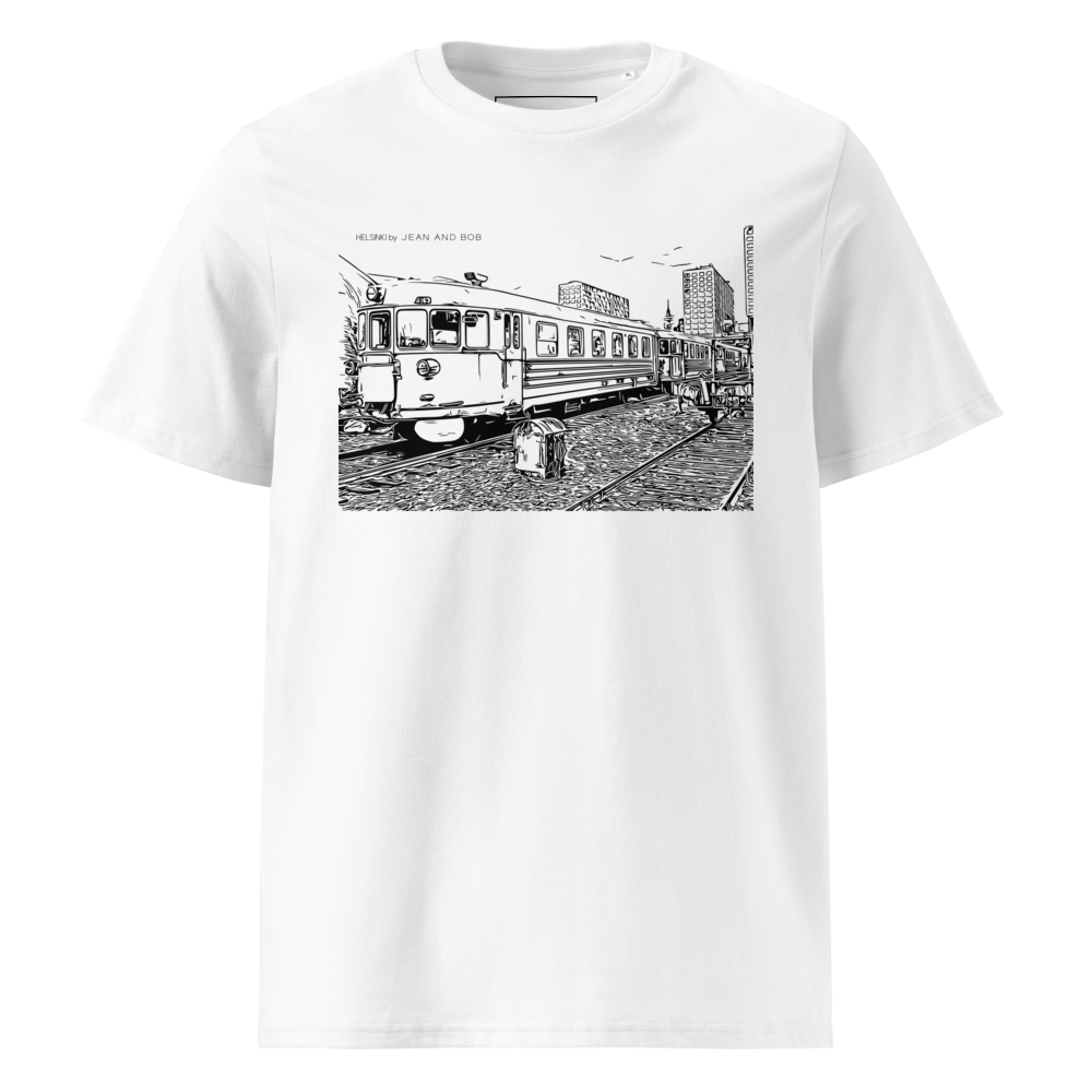 Unisex organic cotton t-shirt "Train"