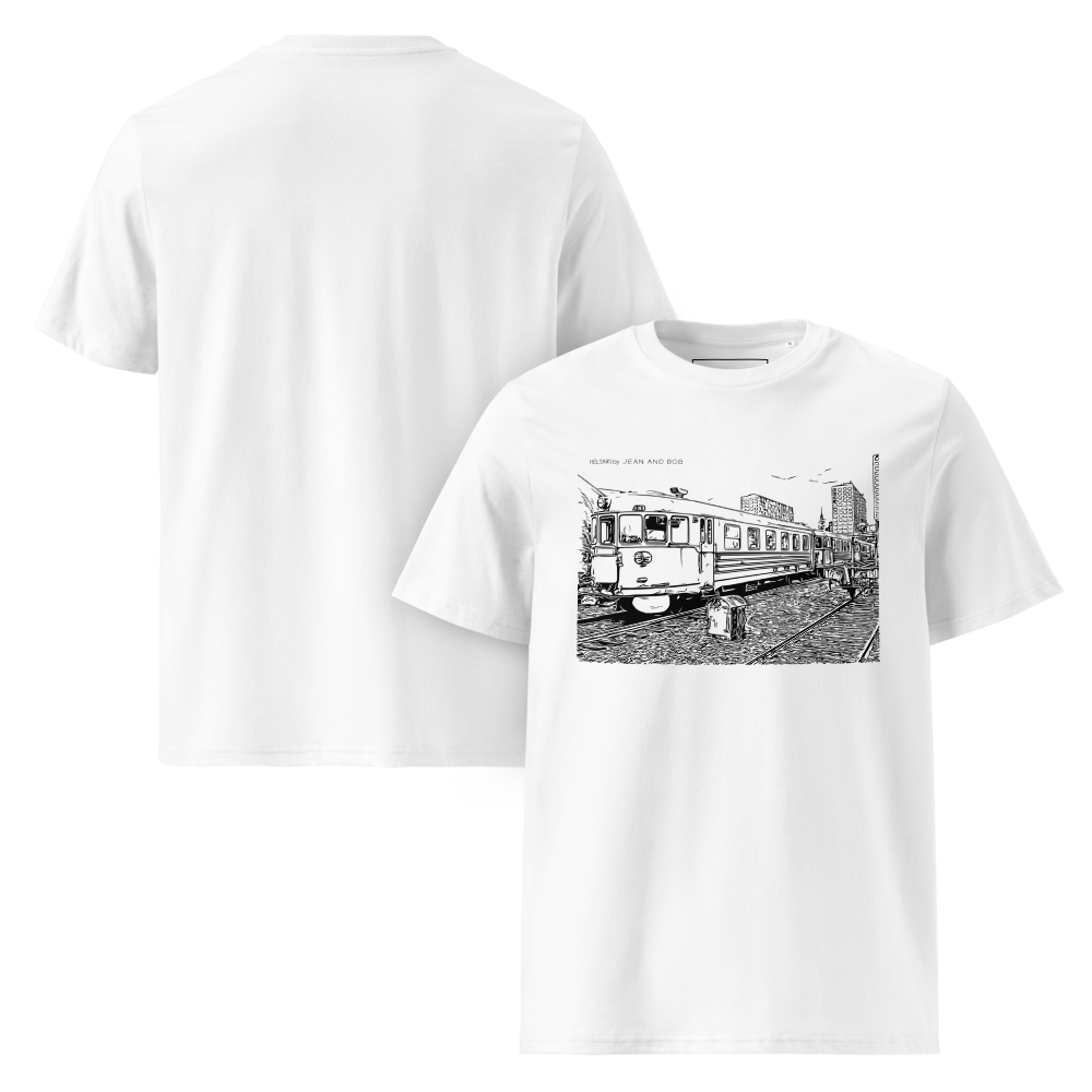 Unisex organic cotton t-shirt "Train"
