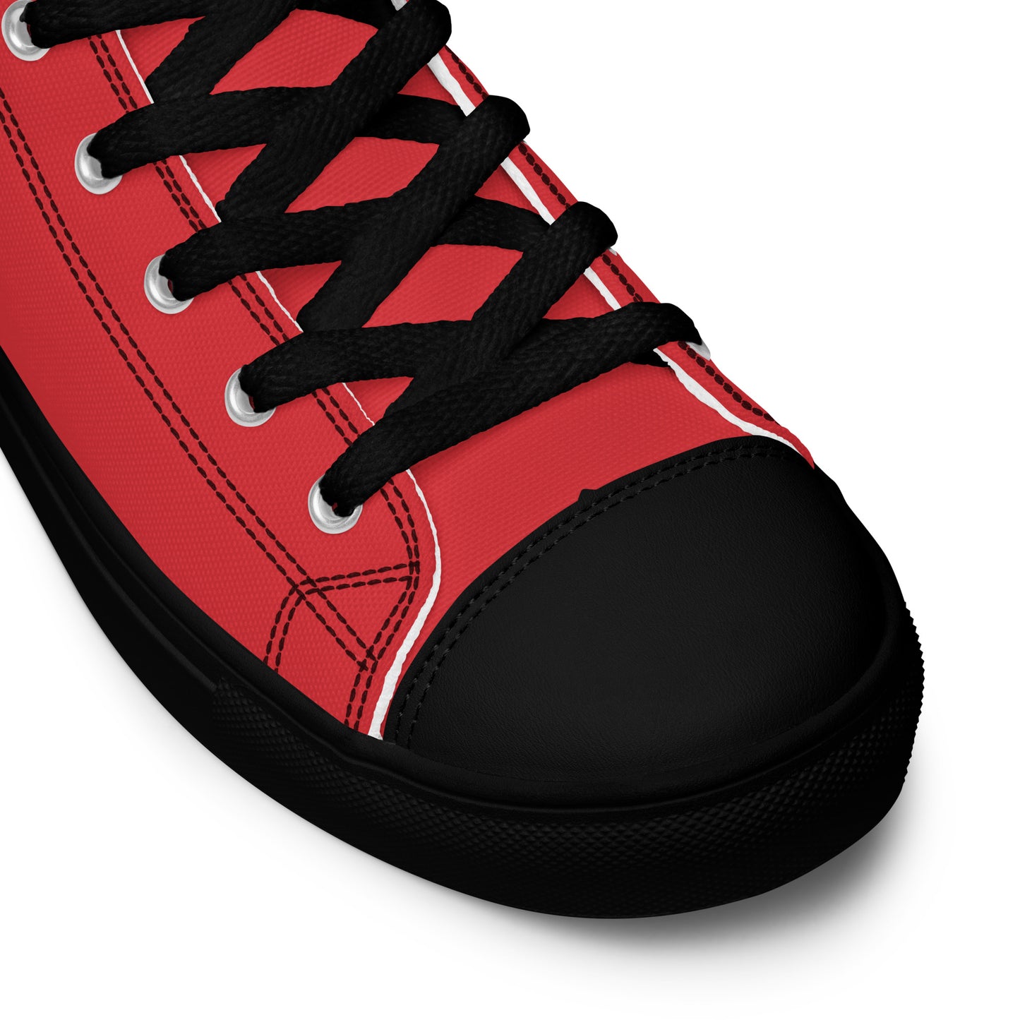 S P C L . Women’s high-top canvas shoes RED/BLACK/BLACK